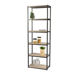 Meublorama FD-151064*1C/20KG scaffale MDF, Metallo Nero