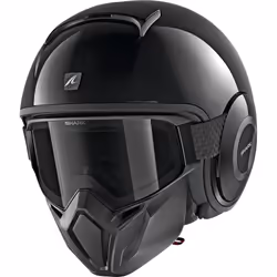 Shark Street-Drak Blank Casco jet, nero, dimensione XS per uomo
