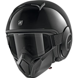 Shark Street-Drak Blank Casco jet, nero, dimensione XS per uomo