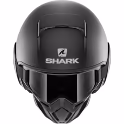 Shark Street-Drak Blank Mat Casco jet, nero, dimensione XS per uomo