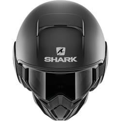 Shark Street-Drak Blank Mat Casco jet, nero, dimensione XS per uomo