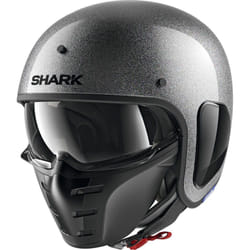 Shark S-Drak Glitter Casco Jet, argento, dimensione XS per uomo