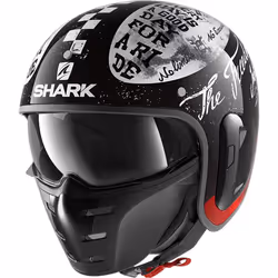 Shark S-Drak 2 Tripp In Casco a getto, nero-bianco, dimensione XS per uomo