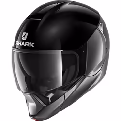 Shark Evojet Blank Dual casco, nero-argento, dimensione XS per uomo