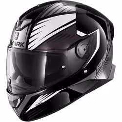 Shark Skwal 2 Hallder Casco, nero-bianco, dimensione XL per uomo