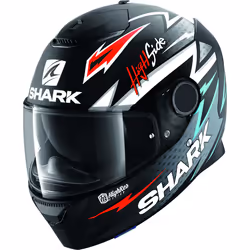 Shark Spartan Adrian Parassol Mat Casco, nero-rosso-argento, dimensione XS per uomo