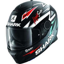 Shark Spartan Adrian Parassol Mat Casco, nero-rosso-argento, dimensione XS per uomo
