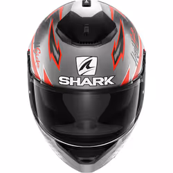 Shark Spartan Adrian Parassol Mat Casco, nero-grigio-rosso, dimensione L per uomo