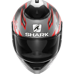 Shark Spartan Adrian Parassol Mat Casco, nero-grigio-rosso, dimensione L per uomo