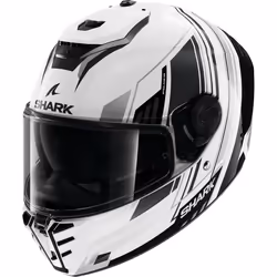 Shark Spartan RS Byrhon Casco, nero-bianco, dimensione L per uomo