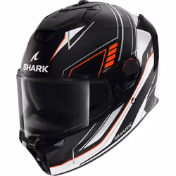 Shark Spartan GT Pro Toryan Casco, nero-bianco-arancione, dimensione M per uomo