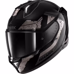 Shark Skwal i3 Rhad Casco, nero-grigio-argento, dimensione XS per uomo