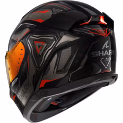 Shark Skwal i3 Linik Casco, nero-grigio-rosso, dimensione M per uomo - Vista aggiuntiva 4