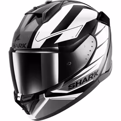 Shark D-Skwal 3 Sizler Casco, nero-grigio-bianco, dimensione 2XL per uomo