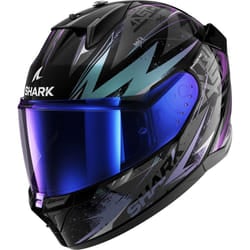 Shark D-Skwal 3 Blast-R Casco, nero-verde-blu, dimensione 2XL per uomo