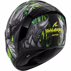 Shark Spartan RS Shaytan Casco, nero-verde, dimensione XL per uomo
