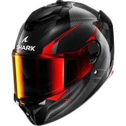 Shark Spartan GT Pro Kultram Carbon Casco, nero-rosso, dimensione L per uomo
