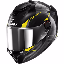Shark Spartan GT Pro Kultram Carbon Casco, nero-giallo, dimensione L per uomo