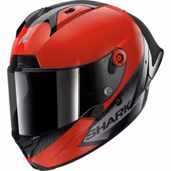 Shark Aeron GP Blank SP Casco, nero-rosso, dimensione XL per uomo