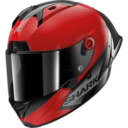 Shark Aeron GP Blank SP Casco, nero-rosso, dimensione XL per uomo