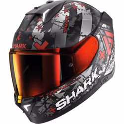 Shark Skwal i3 Hellcat Casco, nero-rosso, dimensione L per uomo