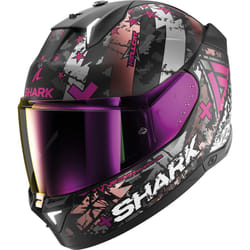 Shark Skwal i3 Hellcat Casco, nero-rosa, dimensione S per uomo
