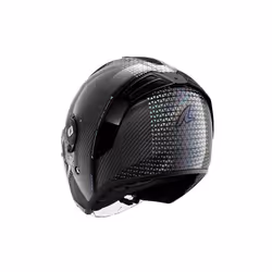 Shark RS Jet Carbon Ikonik Casco Jet, nero-argento, dimensione L per uomo