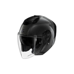 Shark RS Jet Carbon Ikonik Casco Jet, nero, dimensione M per uomo