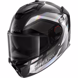 Shark Spartan GT Pro Ritmo Carbon Casco, nero-argento, dimensione XL per uomo