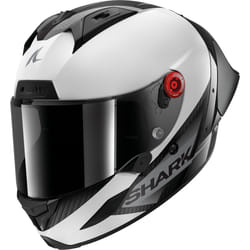 Shark Aeron GP Blank SP Casco, nero-bianco, dimensione M per uomo