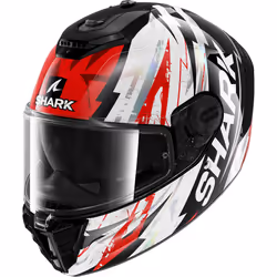 Shark Spartan RS Hibolt Casco, nero-bianco-rosso, dimensione 2XL per uomo