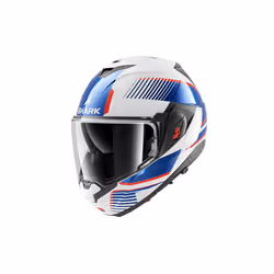 Shark Oxo Sikter Casco, bianco-rosso-blu, dimensione M per uomo