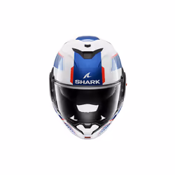 Shark Oxo Sikter Casco, bianco-rosso-blu, dimensione M per uomo