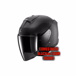 Shark Skwal Jet Dark Shadow Casco Jet, nero, dimensione XS per uomo