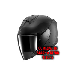 Shark Skwal Jet Dark Shadow Casco Jet, nero, dimensione XS per uomo