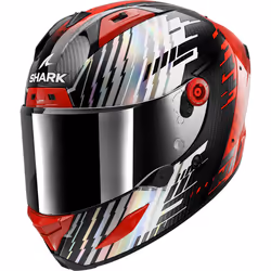 Shark Aeron Edgy Casco in carbonio, grigio-carbone-rosso, dimensione 2XL per uomo