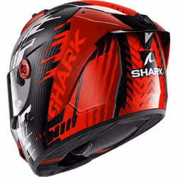 Shark Aeron Edgy Casco in carbonio, grigio-carbone-rosso, dimensione 2XL per uomo