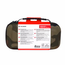 Bigben Interactive SWITCHPOUCHCAMO custodia per console portatile Custodia a sacchetto Nintendo Mimetico, Verde - Vista aggiuntiva 4