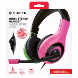 Bigben Interactive Wired Stereo Gaming Headset V1 Auricolare Cablato A Padiglione Nero, Verde, Rosa - Vista aggiuntiva 5