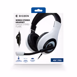 Bigben Interactive Wired Stereo Gaming Headset V1 Cuffie Cablato A Padiglione Nero, Bianco - Vista aggiuntiva 8