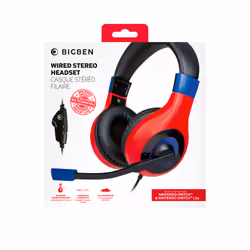 Bigben Interactive Wired Stereo Gaming Headset V1 Auricolare Cablato A Padiglione Nero, Blu, Rosso - Vista aggiuntiva 6