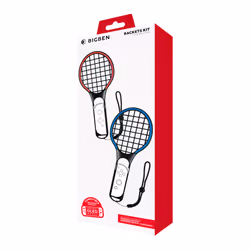 Bigben Interactive Joy-Con Tennis Rackets Kit Nero, Blu, Rosso Speciale Nintendo Switch - Vista aggiuntiva 5
