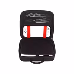 NACON NA029123 custodia per console portatile Nintendo EVA (Acetato del vinile dell'etilene), Nylon Nero