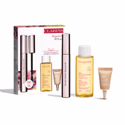 Clarins Value Pack Wonder Perfect Mascara 4D 2024 8+50+3ml, Donna, Crema per contorno occhi, Detergente per il viso, Mascara, ...