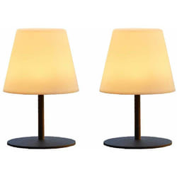 Lumisky - Set di 2 lampade da tavolo a led senza fili H16CM twins