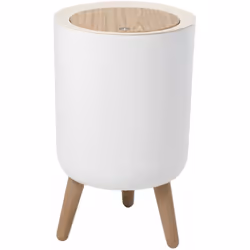 Pattumiera piede bagno touch Capacità 7L MALMO Colore legno dimensione del prodotto: 22x22xH36.3cm. Pattumiera touch. Apertur ...