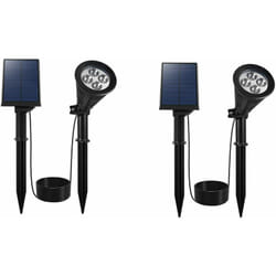 Set di 2 faretti solari H42cm spiky away W34