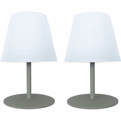 Lampada da tavolo a batteria: il set di 2 lampade TWINS Olive trascende la semplicità di una lampada da tavolo portatile per ...