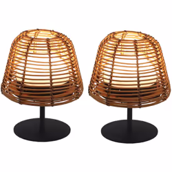 LAMPADA DA TAVOLO SENZA FILI: Il set di 2 lampade TWINS Boheme trascende la semplicità di una lampada da tavolo portatile per ...