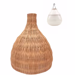 SOSPENSIONE IN Rattan NATURALE: la lampada a sospensione BELLA NOMAD è realizzata a mano in rattan naturale. Esotica e calda, ...